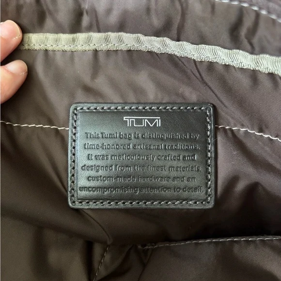 Tumi Dark Brown Nylon Shoulder Tote Bag - Picture 4 of 8